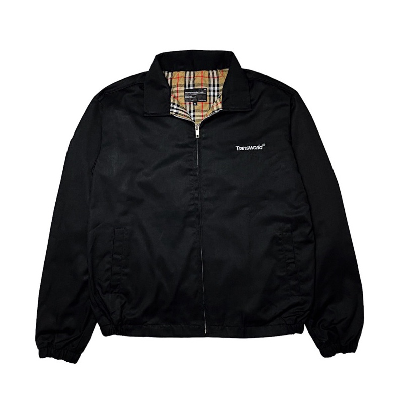 Jual KODE K28G Transworld Jaket Harrington Pria Emeli Black Shopee