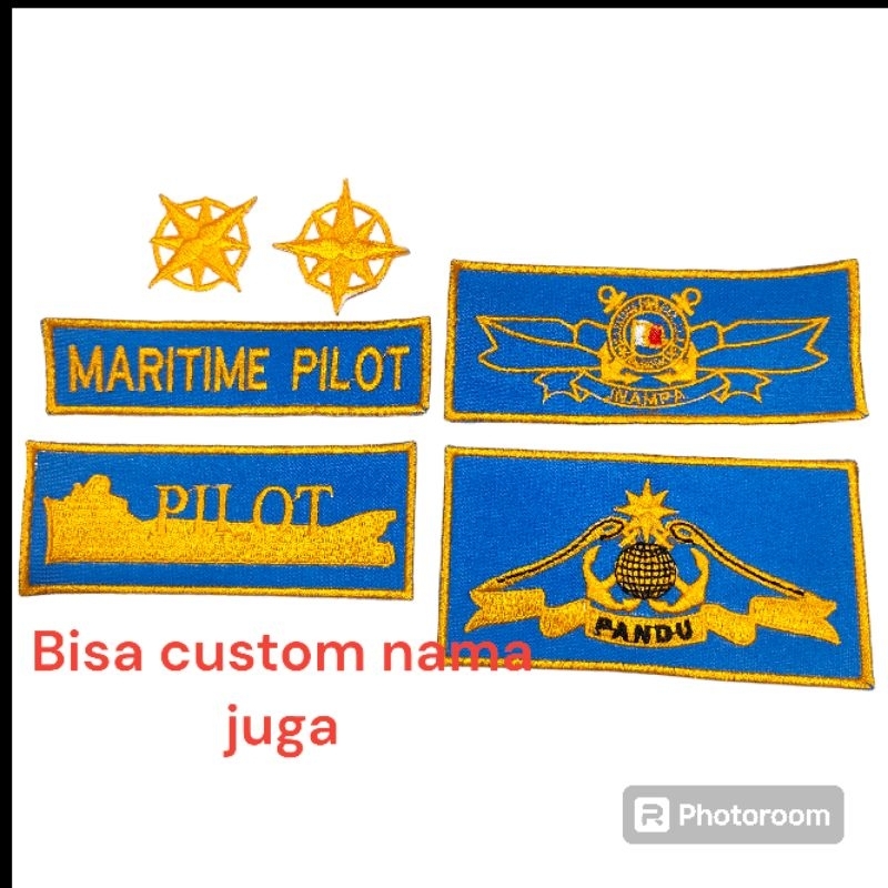 Jual logo PATCH MARITIM PILOT #STIP#PELAYARAN# PERHUBUNGAN | Shopee ...