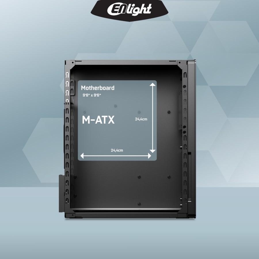 Jual CASING ENLIGHT EN-220 M-ATX USB 3.0 300W PSU | Shopee Indonesia