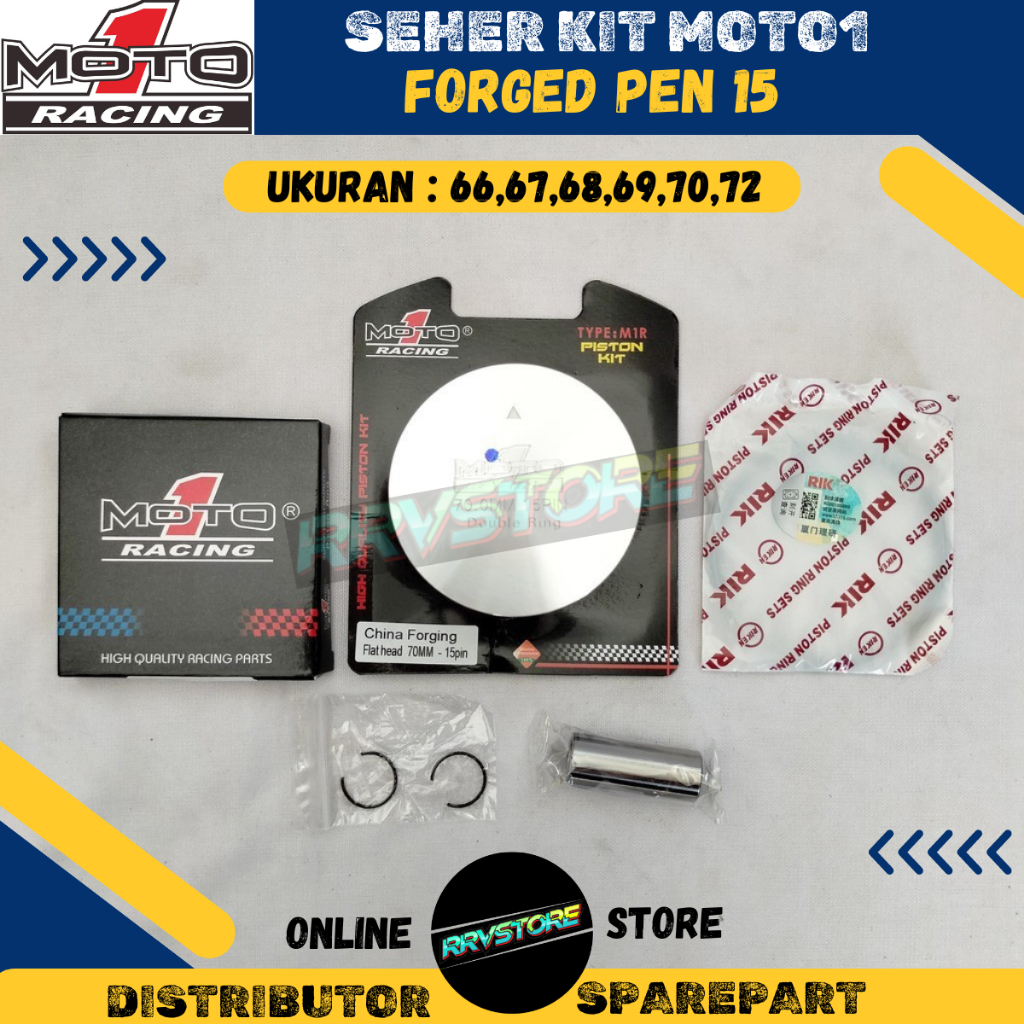 Jual Seher Kit Moto1 Pen 15 Forged Ukuran 65/66/67/68/69/70/71/72 ...