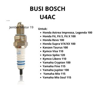 Jual BUSI MOTOR BOSCH U4AC YAMAHA, JUPITER, DLL (ORIGINAL) | Shopee ...