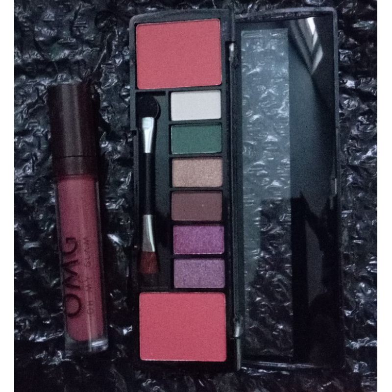 Jual paket hemat eyeshadow+lipstik | Shopee Indonesia