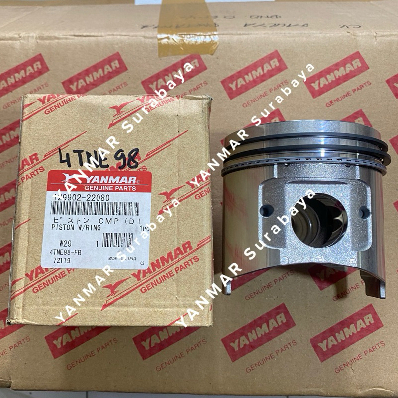 Kit Piston + Segments 0.25 Pour Moteur Diesel Yanmar 4TNE98 - Kit De Suralésage - Pièce Neuve