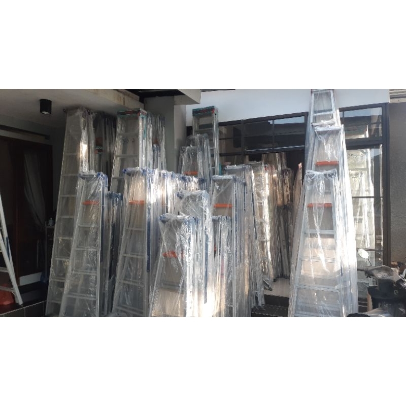 Jual Tangga Aluminium Tangga Lipat Tangga BI Tangga Semarang | Shopee