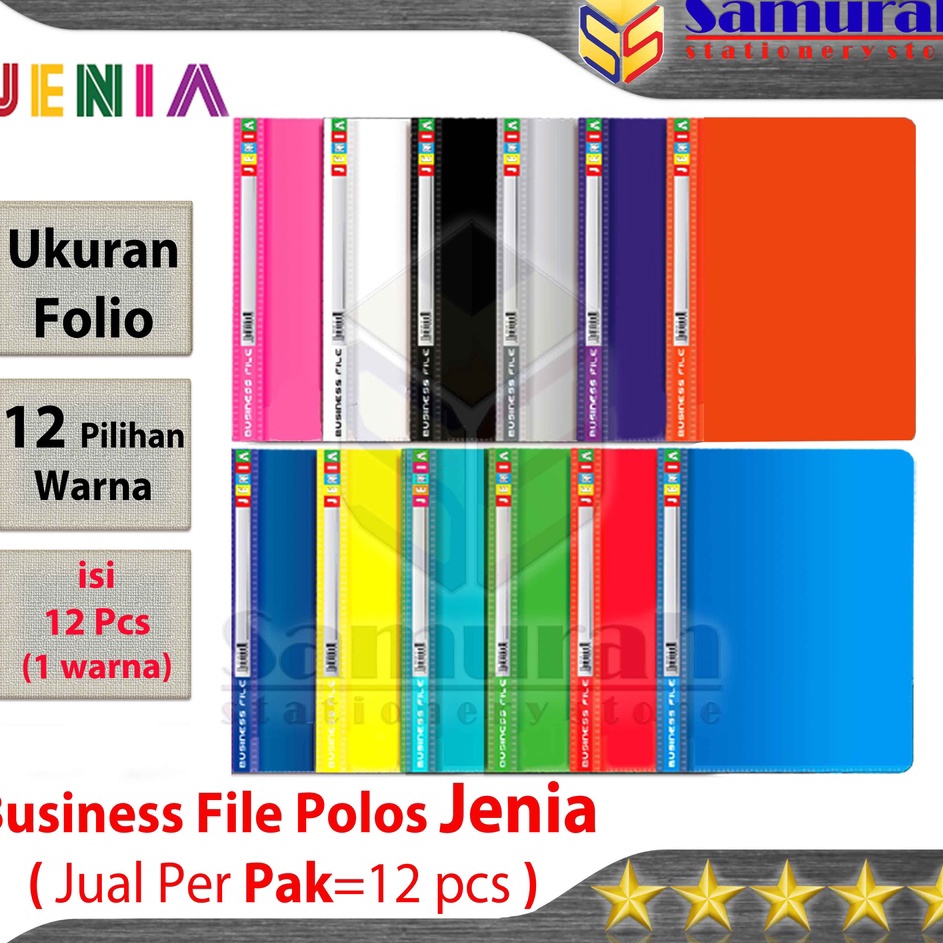 Jual Super deal Map Business File Polos Folio Jenia 1 pak isi 12 Pcs ...