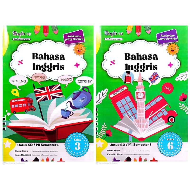 Jual BUKU LKS SD MI BAHASA INGGRIS KELAS 3 6 KURIKULUM 2013 SEMESTER 1 ...