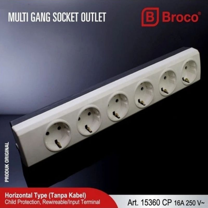 Jual BROCO TERMINAL STOP KONTAK ARDE NON CP 2 3 4 5 6 LUBANG PUTIH ...
