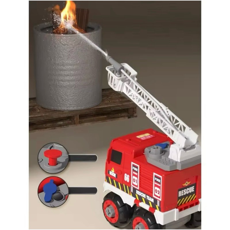 Jual Mainan Anak SPRINKLER FIRE TRUCK 25 DIY Puzzle Assembly Pemadam ...