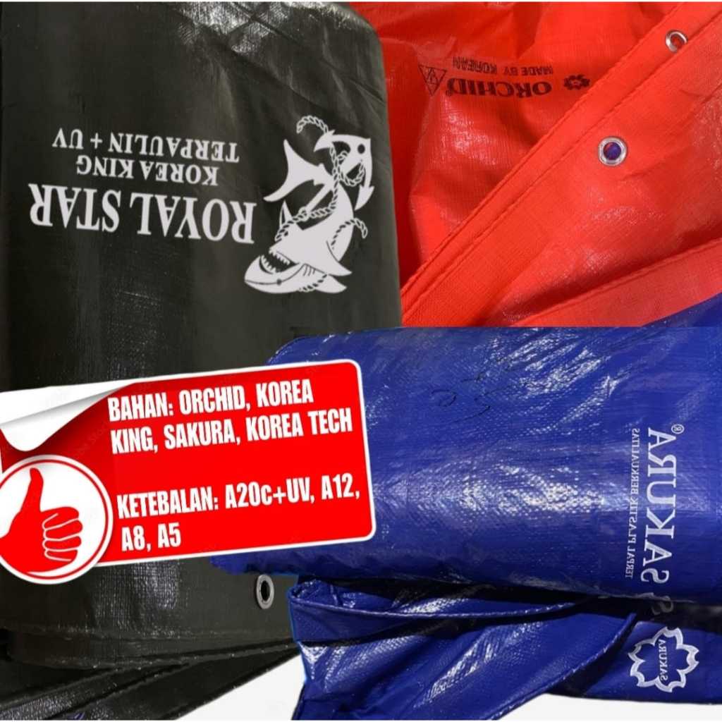 Jual terpal korea 4x6 A20+UV A12 A8 DAN A5 TERSEDIA BAHAN ORCHID ...