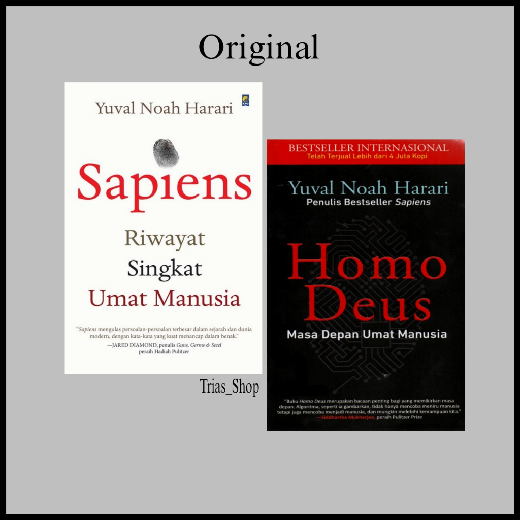 Jual Paket 2 Buku Sapiens Dan Homo Deus Yuval Noah Harari | Shopee ...