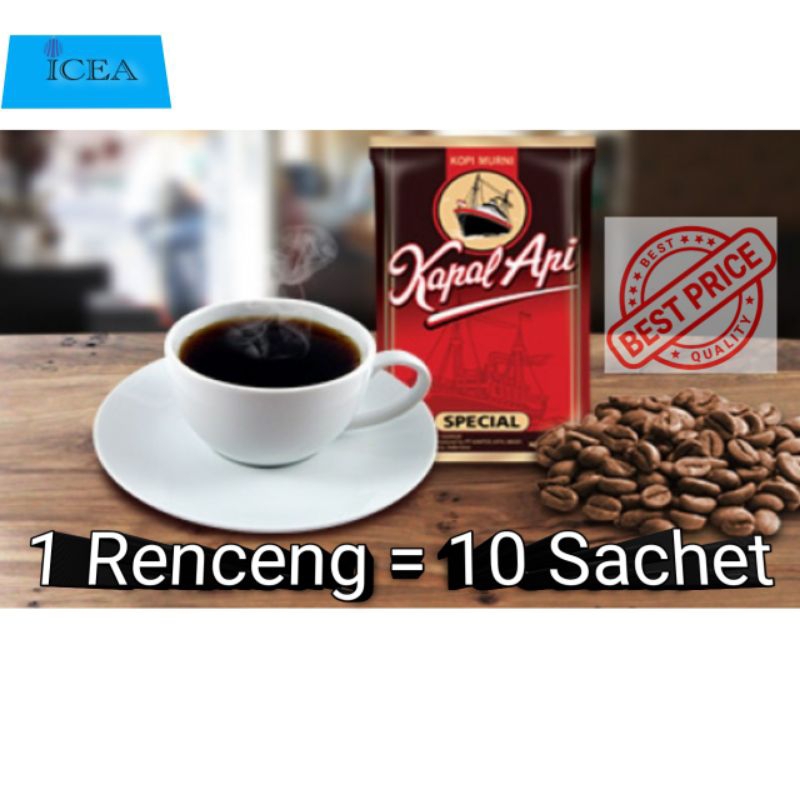 Jual ICEA Kopi Kapal Api Renceng Murah 1 Renceng 10 Sachet Kopi Kapal ...