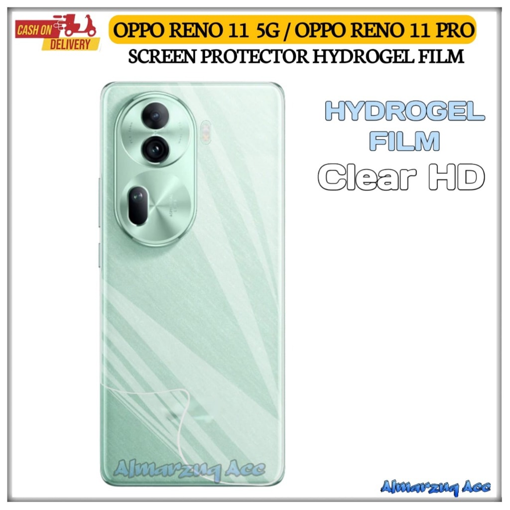 Pellicola In Idrogel Per OPPO Reno11 F 5G: 2 Pezzi Trasparenti Con Auto-riparazione E Alta Sensibilità