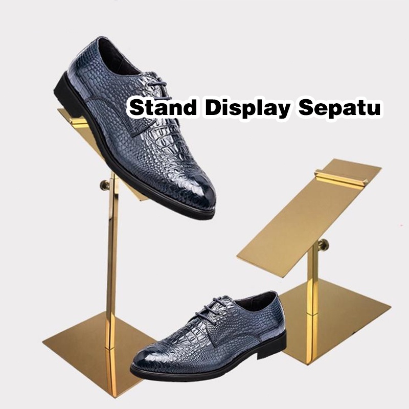 Jual Rak Pajangan Sepatu Stainless Steel/Shoe Display Stand/Gantungan ...