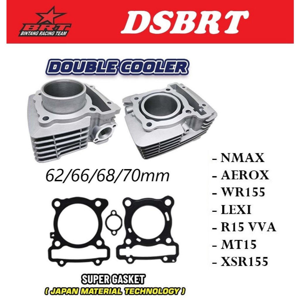 Jual Blok Brt Cast Double Cooler Nmax Aerox R V Wr