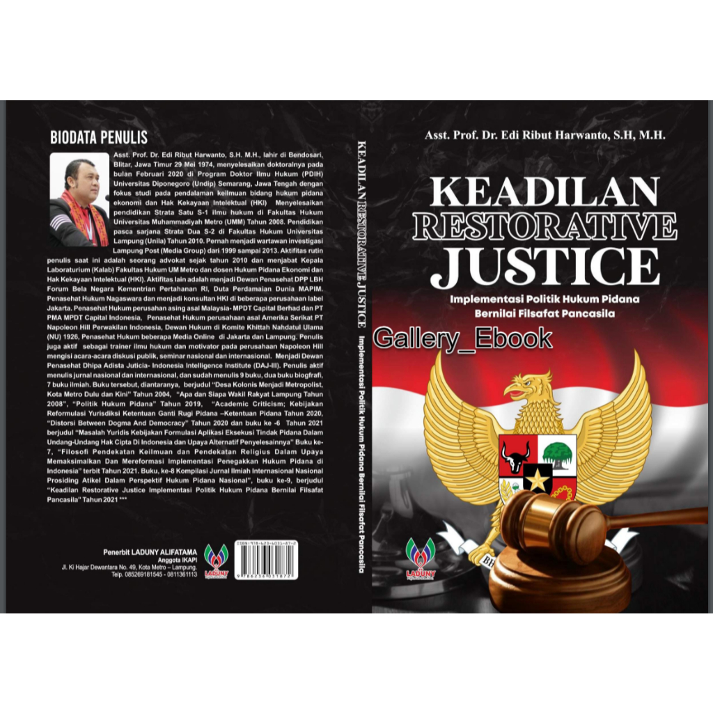 Jual (GE) Buku Keadilan Restorative Justice Implementasi Politik Hukum ...