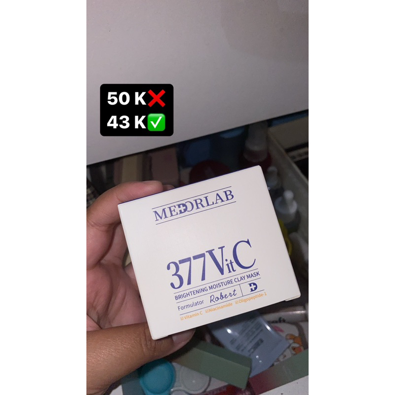 Jual Preloved MEDORLAB SymWhite 377 Brightening Clay Mask 5X Vitamin C ...