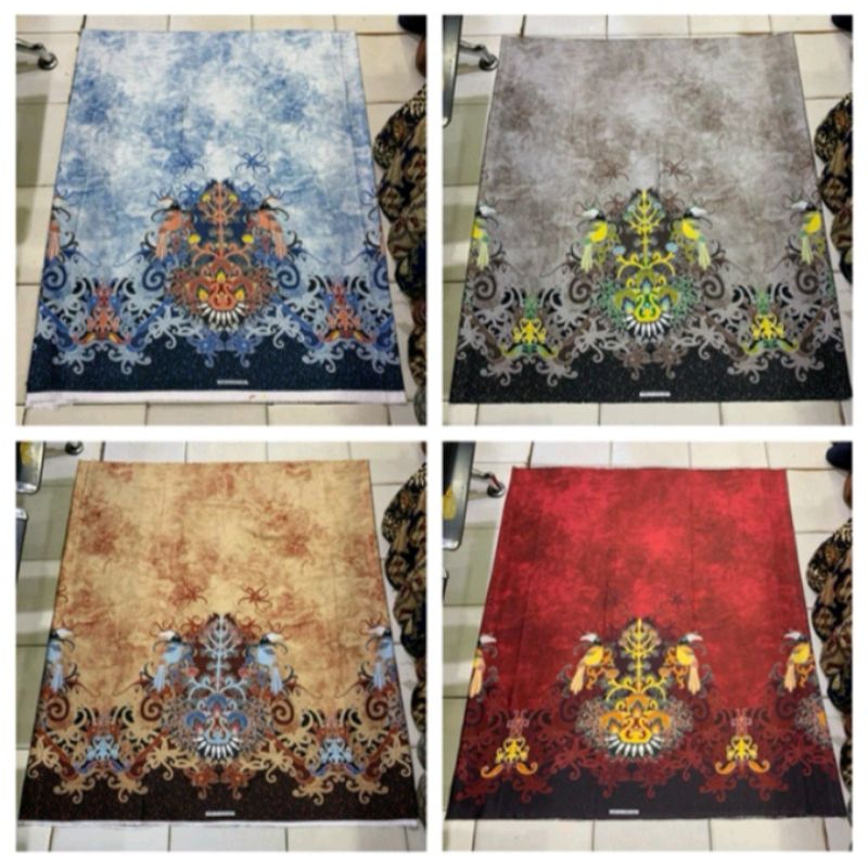 Jual Kain Batik Khas Etnik Kalteng Motif Burung Enggang Premium Quality