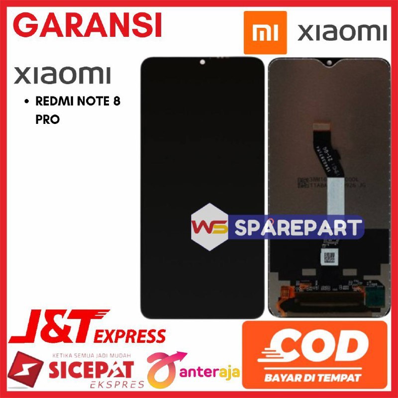 Jual LCD XIAOMI REDMI NOTE 8 PRO - ORIGINAL FULLSET | Shopee Indonesia