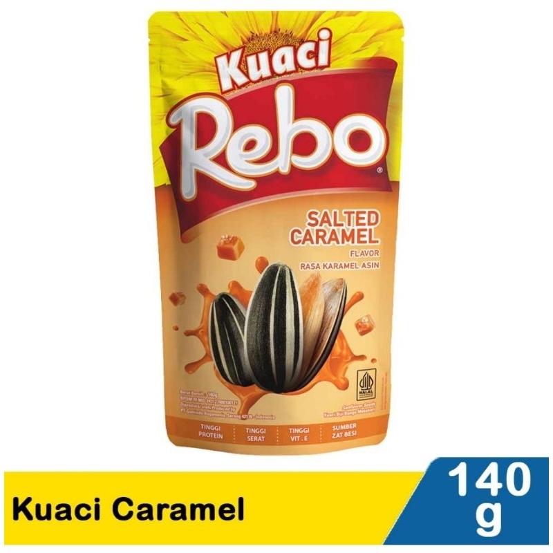 Jual Kuaci Rebo Salted Caramel Rasa Karamel Asin 140gram | Shopee Indonesia