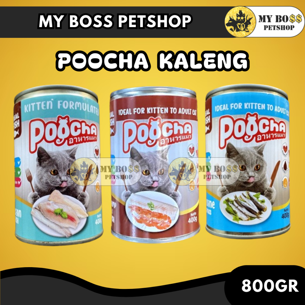 Jual Poocha Wet Food Kaleng Makanan Kucing Basah Pakan Kucing Basah ...
