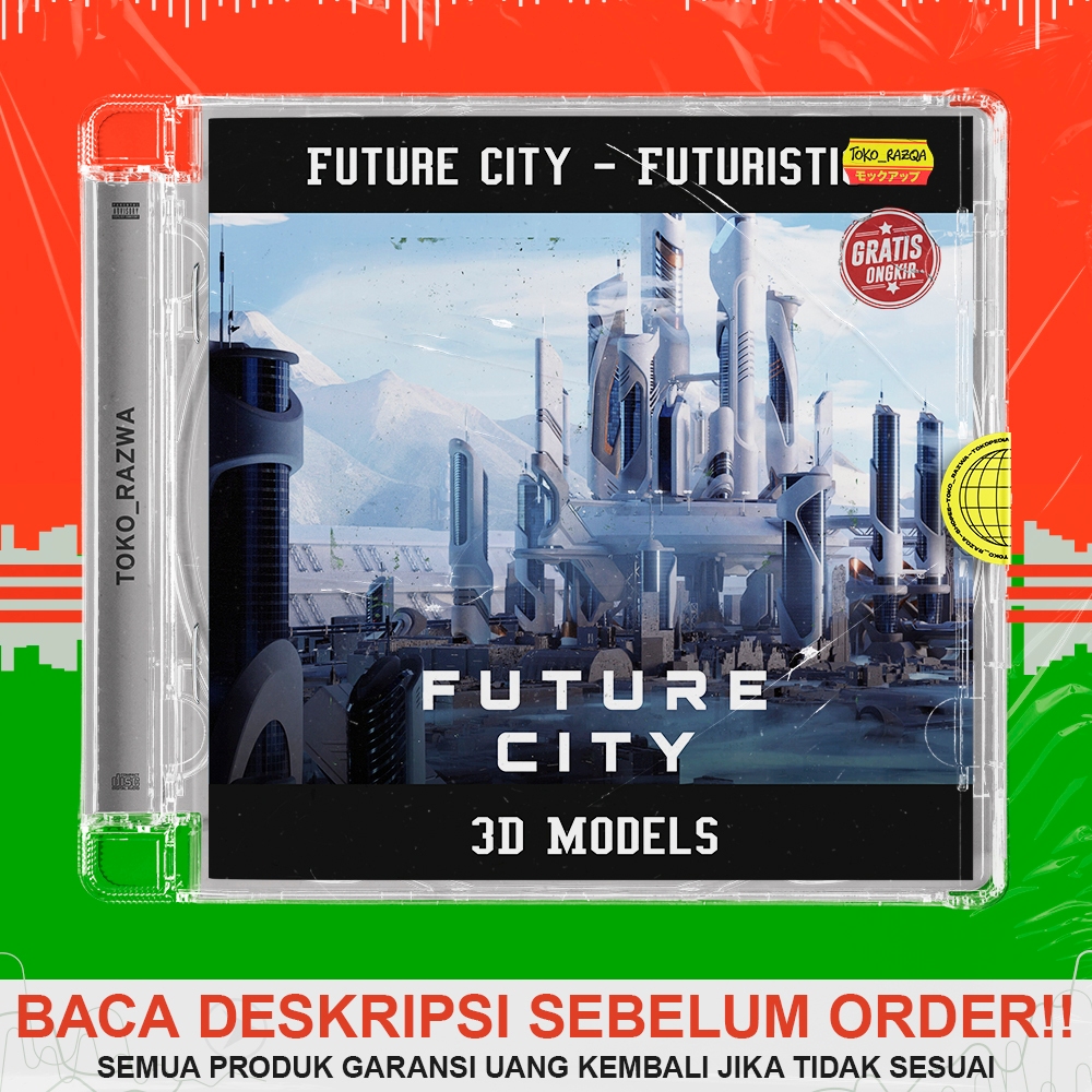 Jual 3D Models - Future City - Futuristic Buildings & Environment ...