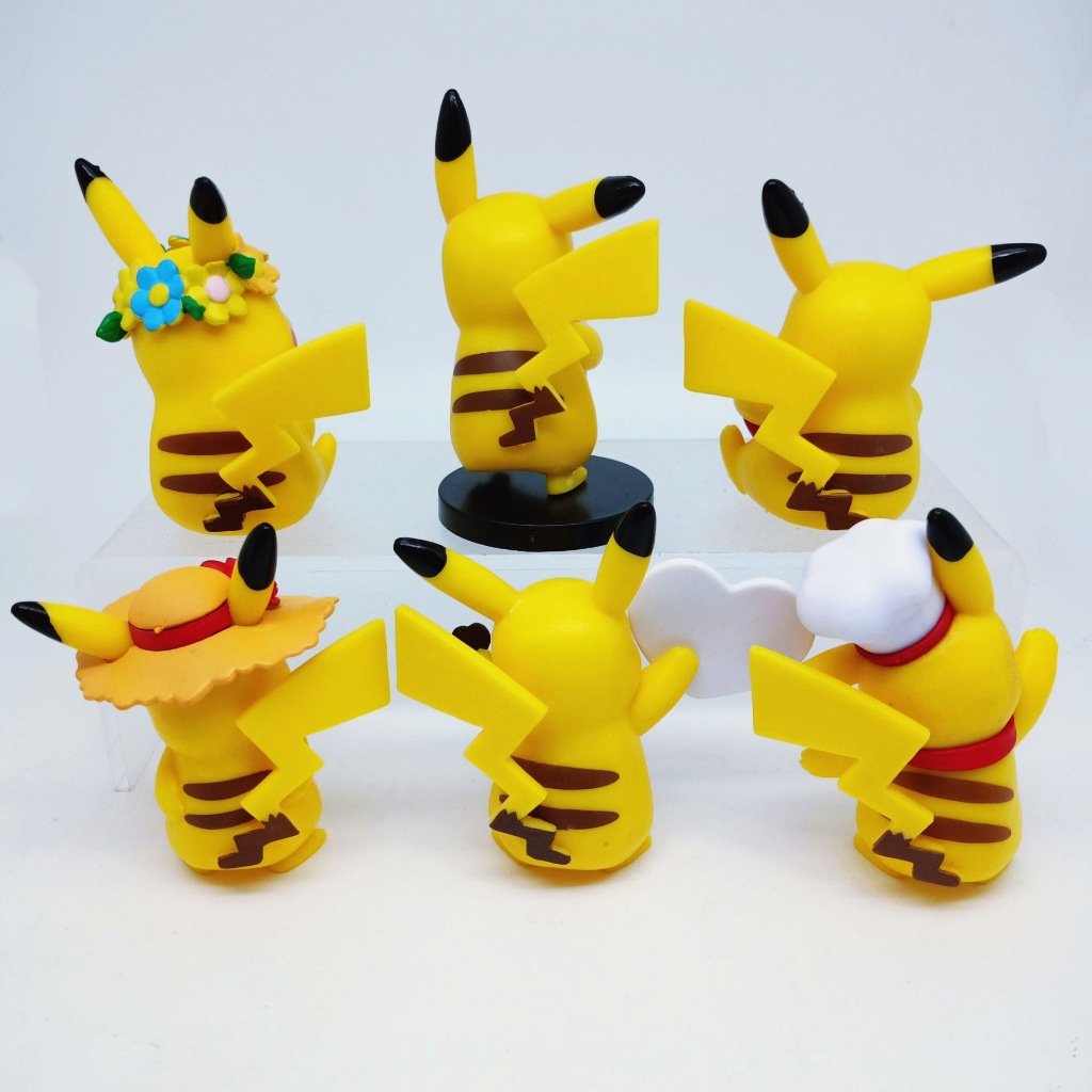 Jual Action Figure Pikachu miniatur pokemon Love Koki Cook koleksi ...