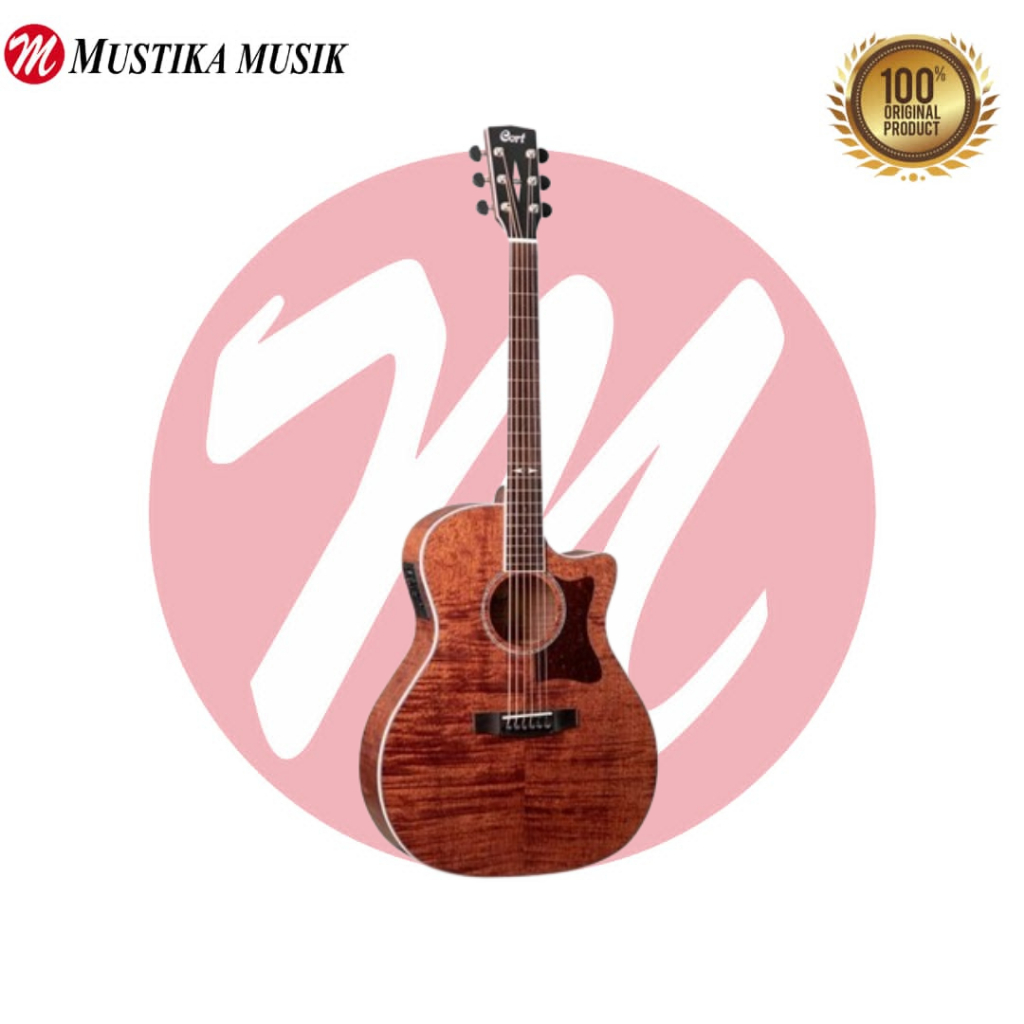 Jual Gitar Acoustic Electrc CORT GA5F-FMH-OP (-/-BAG) W/EQ | Shopee ...