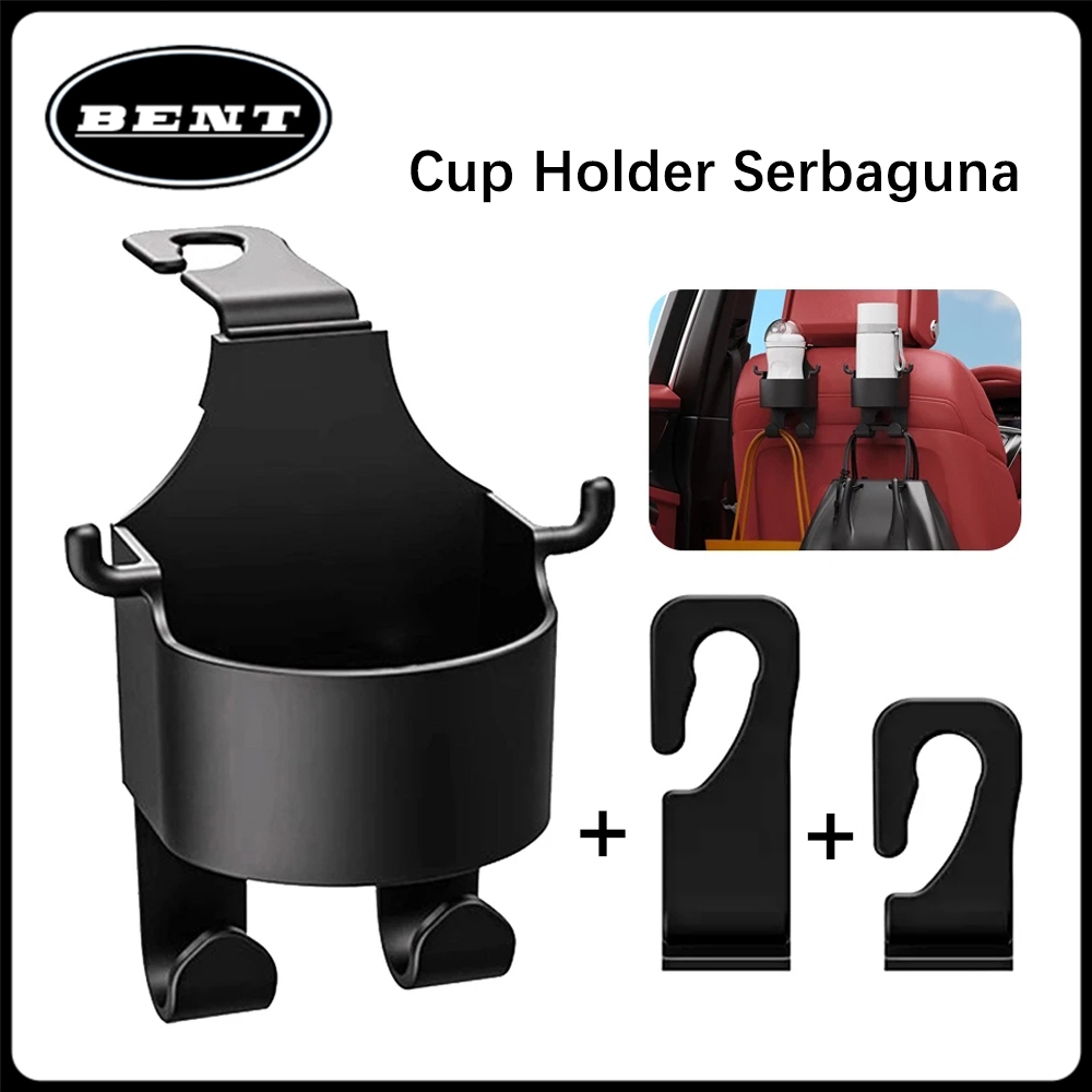 (COD) 2PCS Cup Holder Mobil Cantolan Belakang Kursi Gantungan Botol Minuman