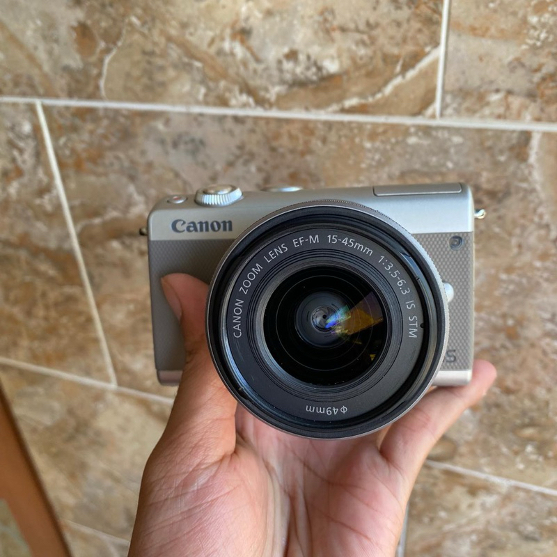 Jual CANON EOS M100 wifi kamera mirorless eos m100 mulus fulset