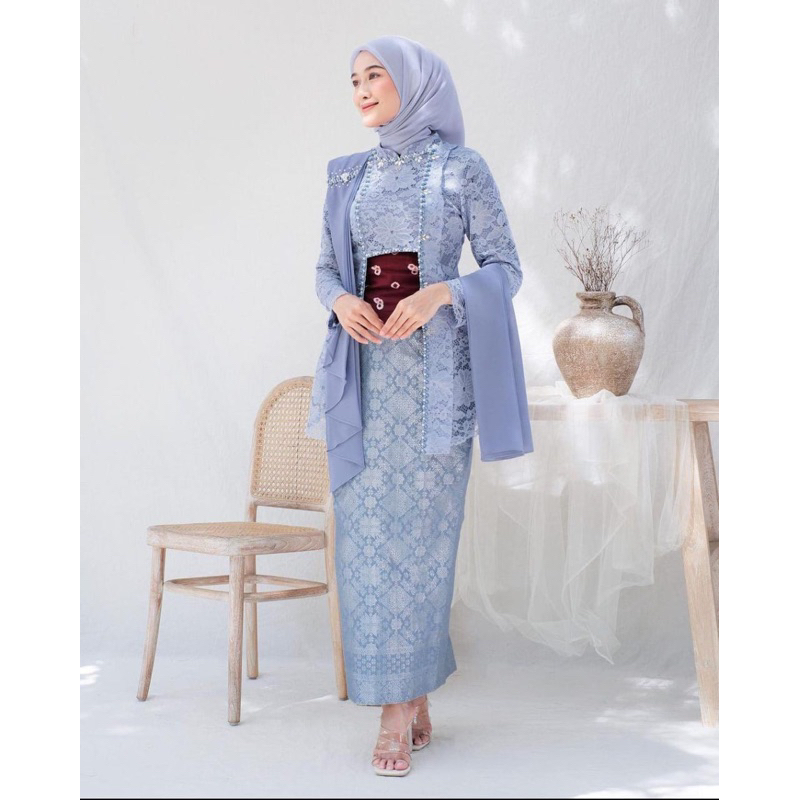 Jual kebaya set setelan stelan brokat atas bawah kebaya laksmi