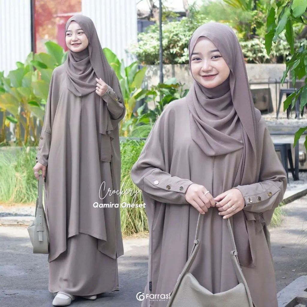 Jual Qamira oneset rok SETELAN ROK TERBARU / Tunik LESTI / gamis casual ...