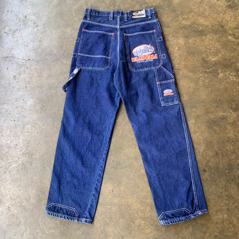 FUBU Classic Dark Blue Double Knee Carpenter Jeans