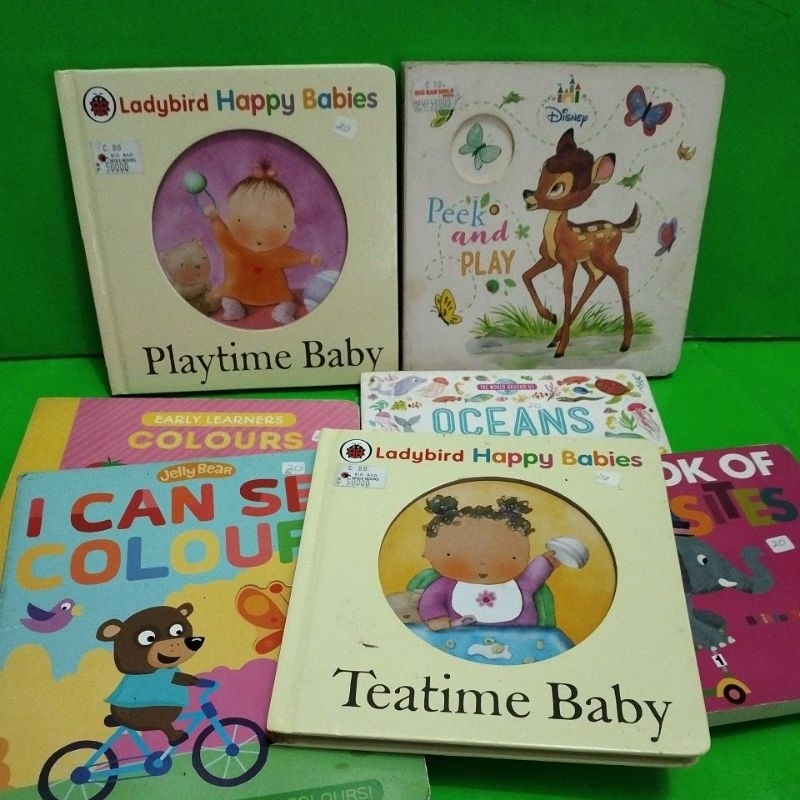 Jual Buku anak Preloved board book (400 gr) bussy book/Cerita