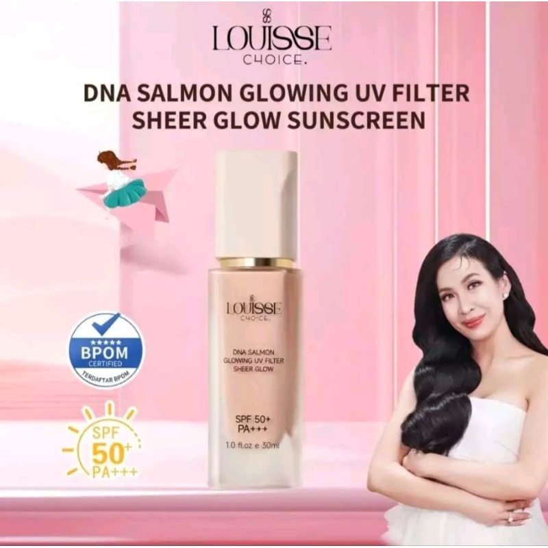 Jual 100% ORIGINAL LOUISSE CHOICE SUNSCREEN DNA SALMON GLOWING UV ...