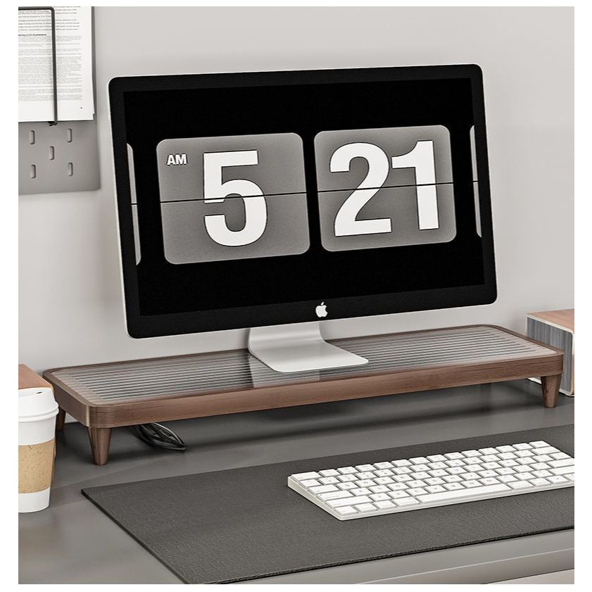 Jual Monitor Stand Rak Monitor Komputer Elevated Desk Mount Computer ...