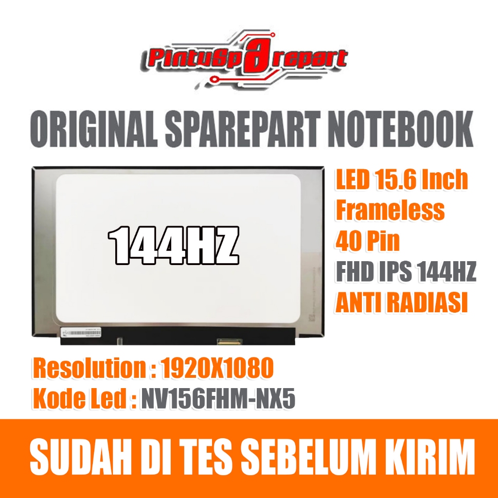 Jual Genuine Original LED Laptop 15.6 Inch 40 Pin Frameless (FHD IPS ...