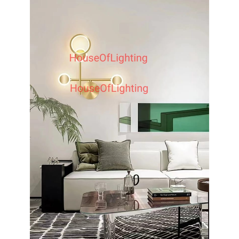 Jual SL804-4 LAMPU DINDING LED MINIMALIS MODERN AESTHETIC GOLD RUANG ...