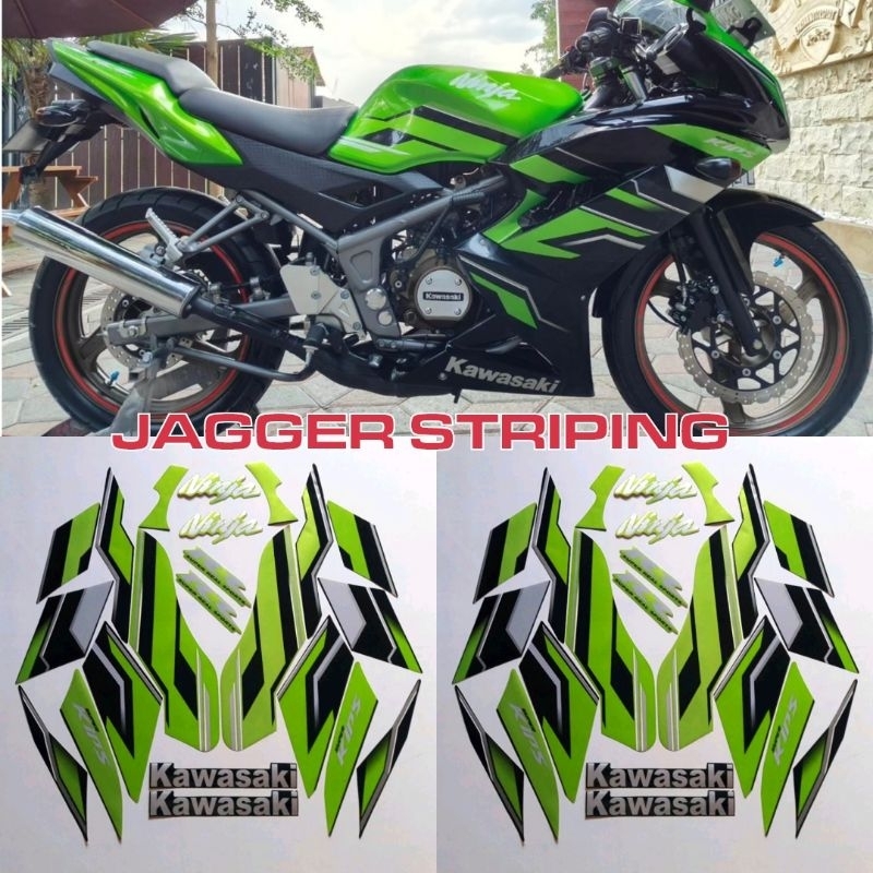 Jual Striping Ninja RR SE tahun 2014-2015 hijau High Quality (METALIK ...