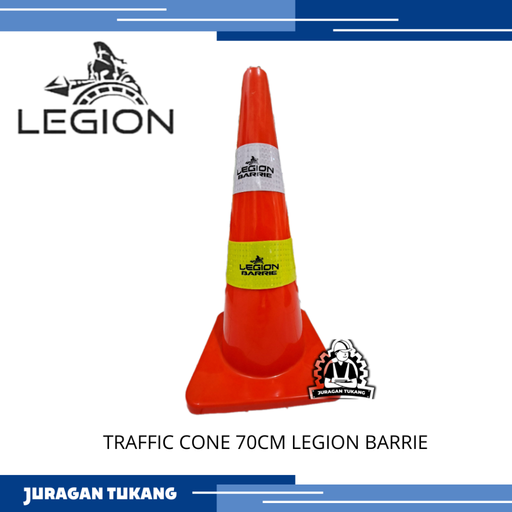 Jual Safety Traffic Cone 70 Cm Merk LEGION BARRIE / Kerucut Lalu Lintas ...