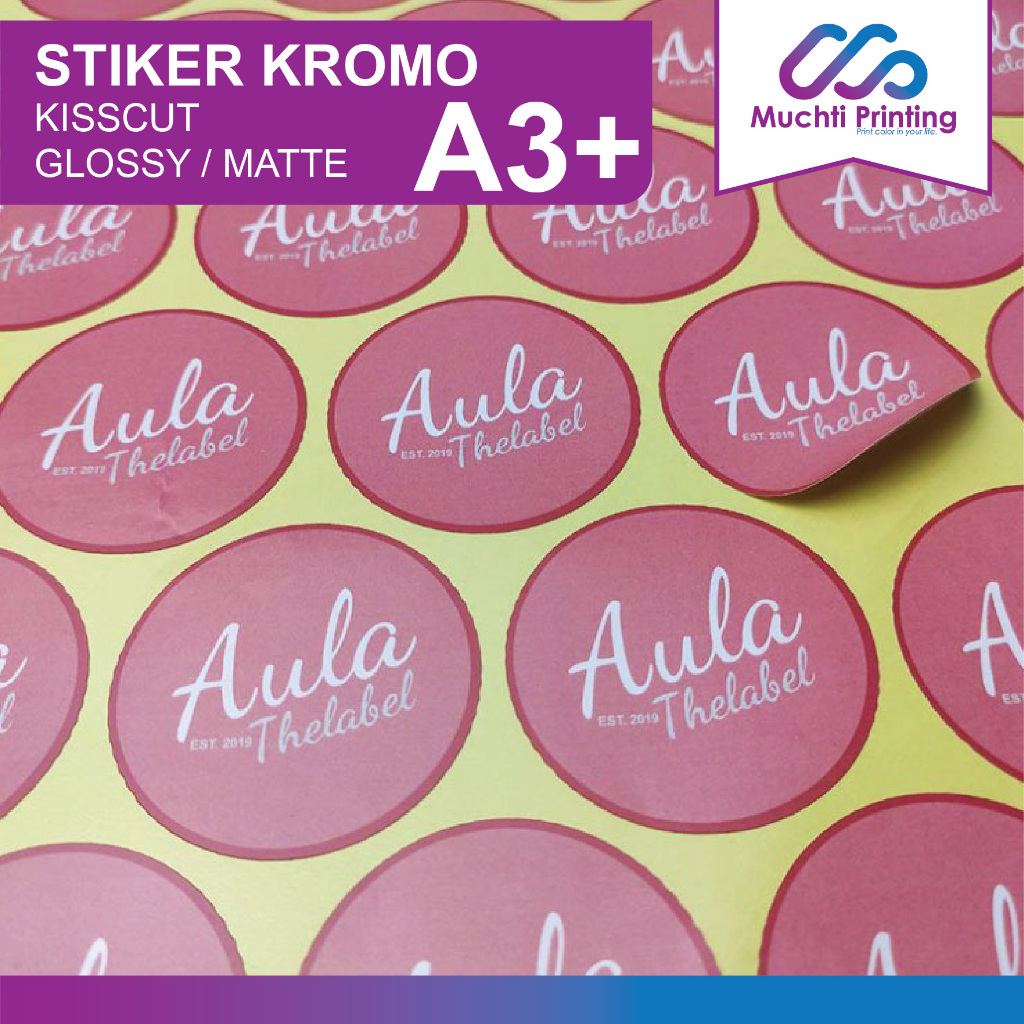 Jual Print Sticker Label | Cetak Stiker Cromo A3+ / Kiss Cut ...