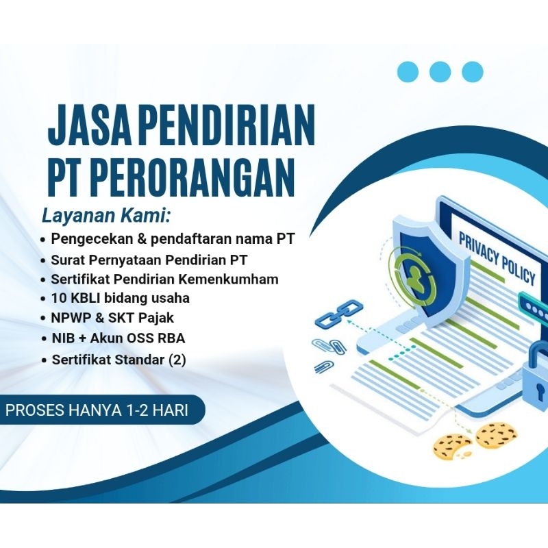 Jual Jasa Pendirian PT Perorangan / Pembuatan PT Perorangan / Bikin PT ...