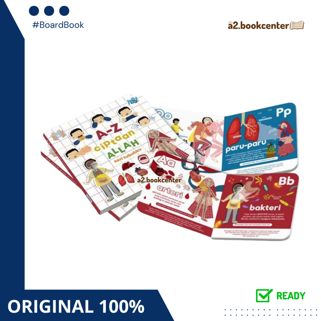 Jual [ABC] Ready BoardBook - A-Z Ciptaan Allah Seri Tubuhku Kaby Books ...