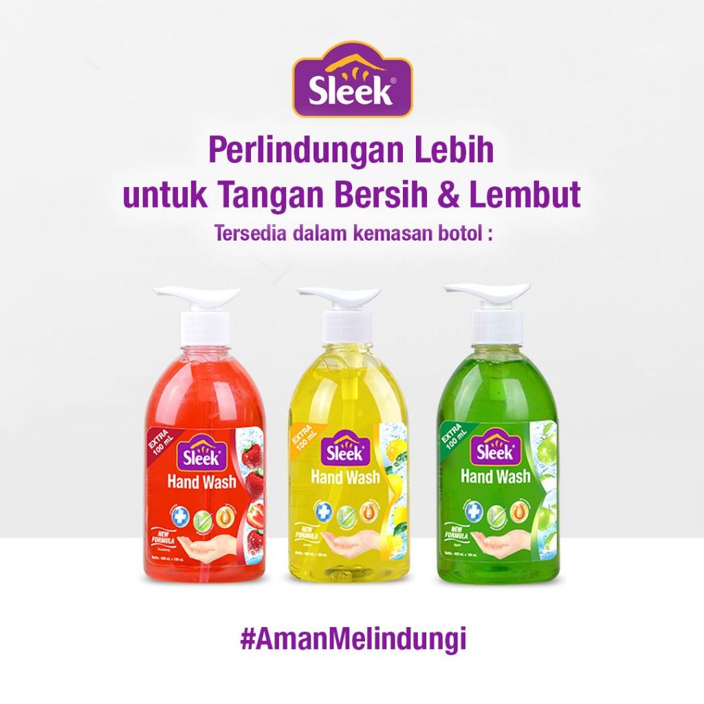 Jual Sleek Hand Wash Botol 500ml/Refill Pouch 400ml | Shopee Indonesia