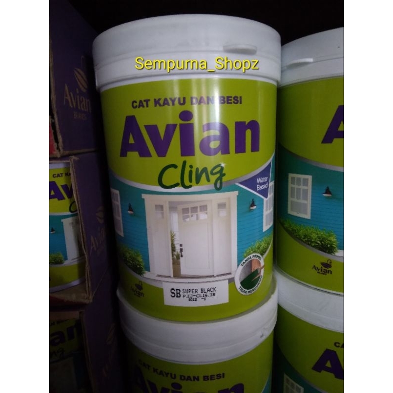 Jual Cat Avian Cling Waterbased 0.85 kg cat kayu besi tembok avian