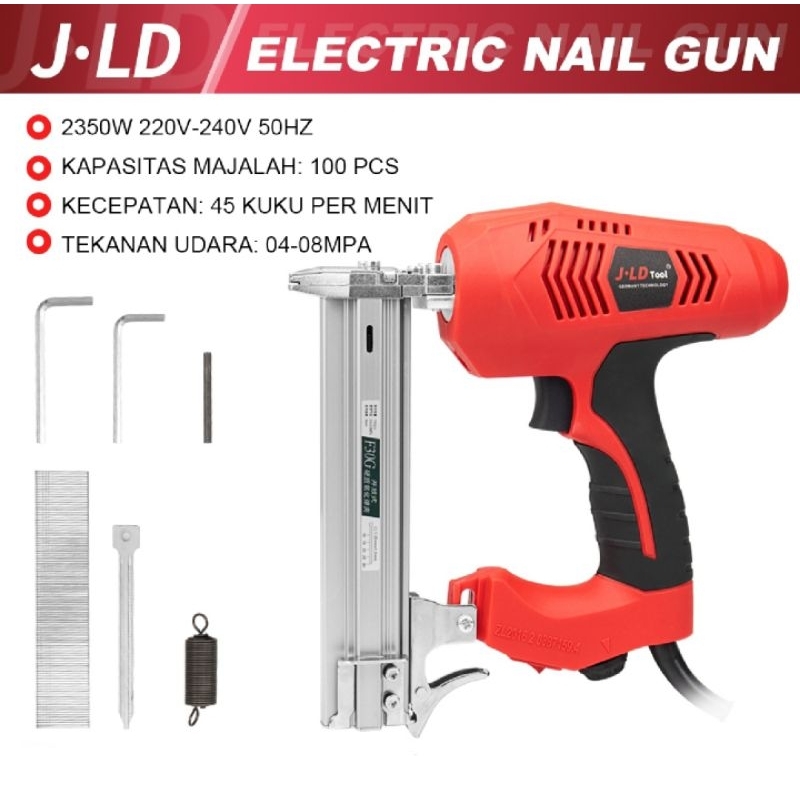 Jual Jld Mesin Paku Tembak Listrik Stapler J Wr Kayu Staples Electric