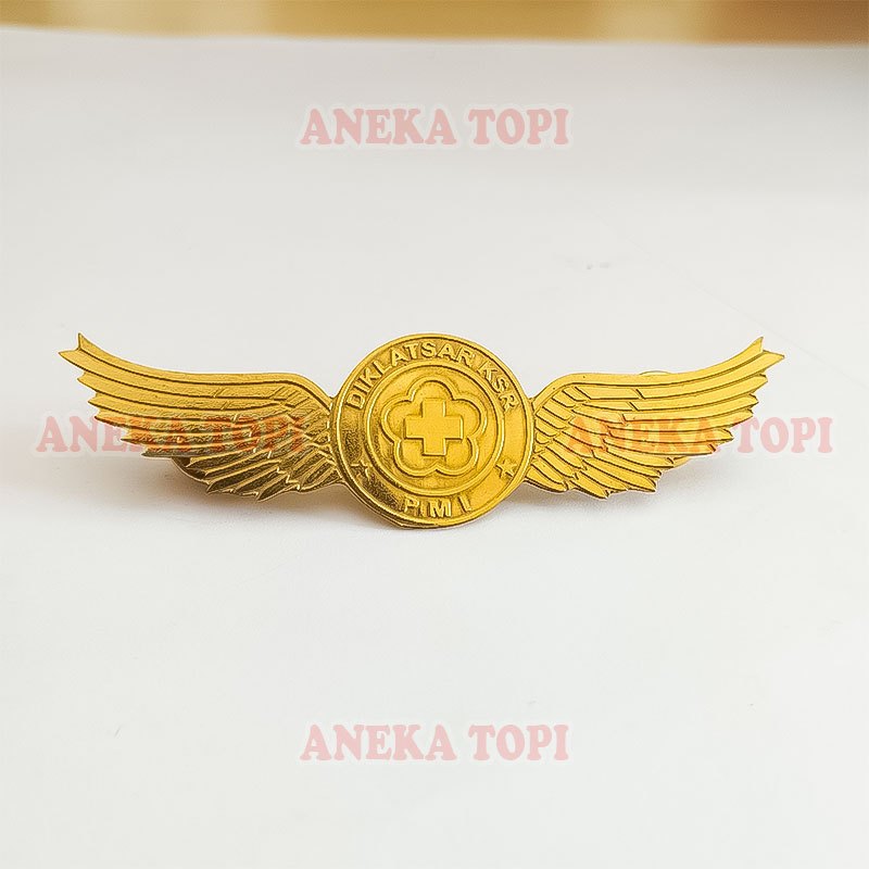 Jual Wing PMI Palang Merah Indonesia Pin Wing PMI Full Logam Pin ...