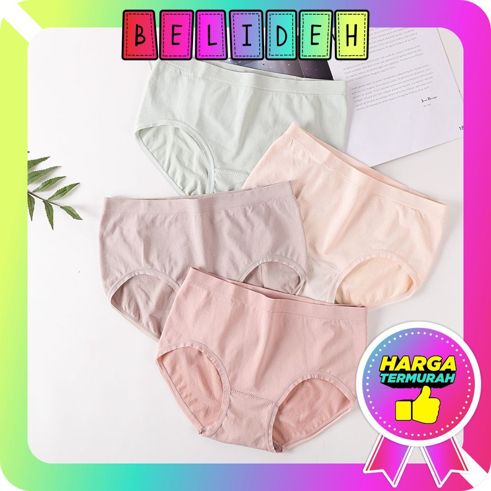 Jual ☛belideh☚ Celana Dalam Wanita Polos Katun Cd Motif Polos Underwear