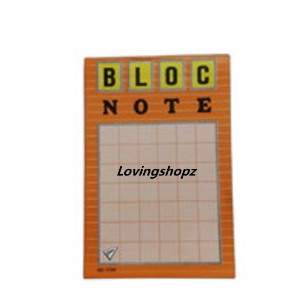 Jual Bloc Note ukuran sedang 10,5 cm X 15,5 cm | Shopee Indonesia