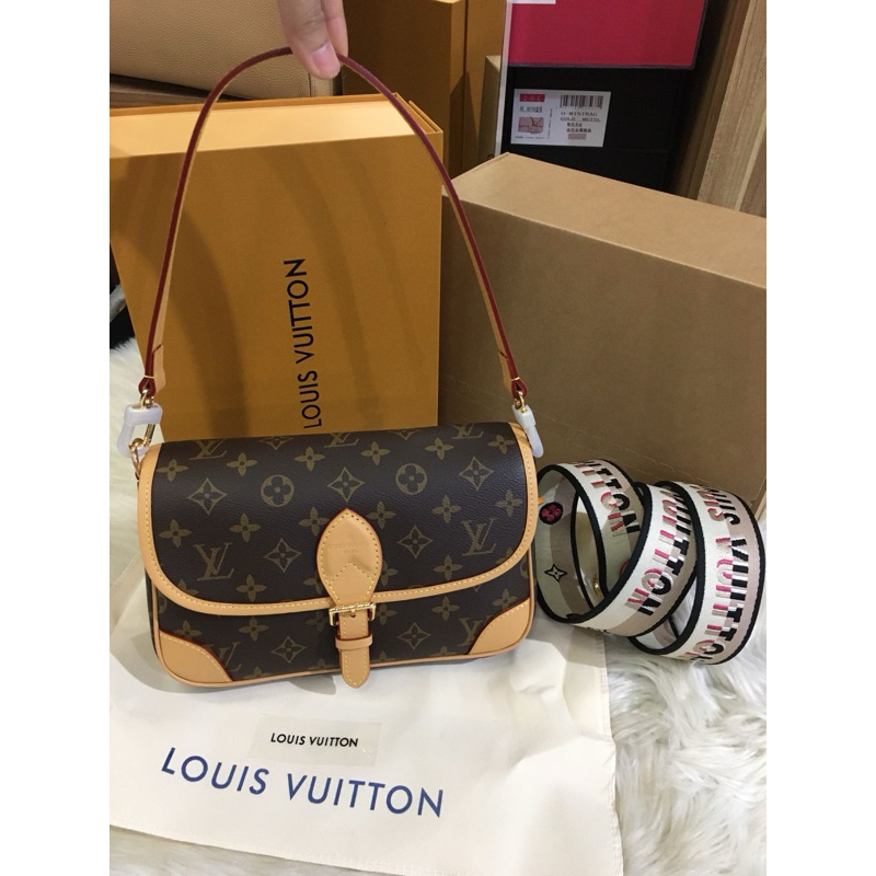 Jual LV D!ane Mon0gram Shoulder Bag M45985 with Magnet Box (Double Box ...
