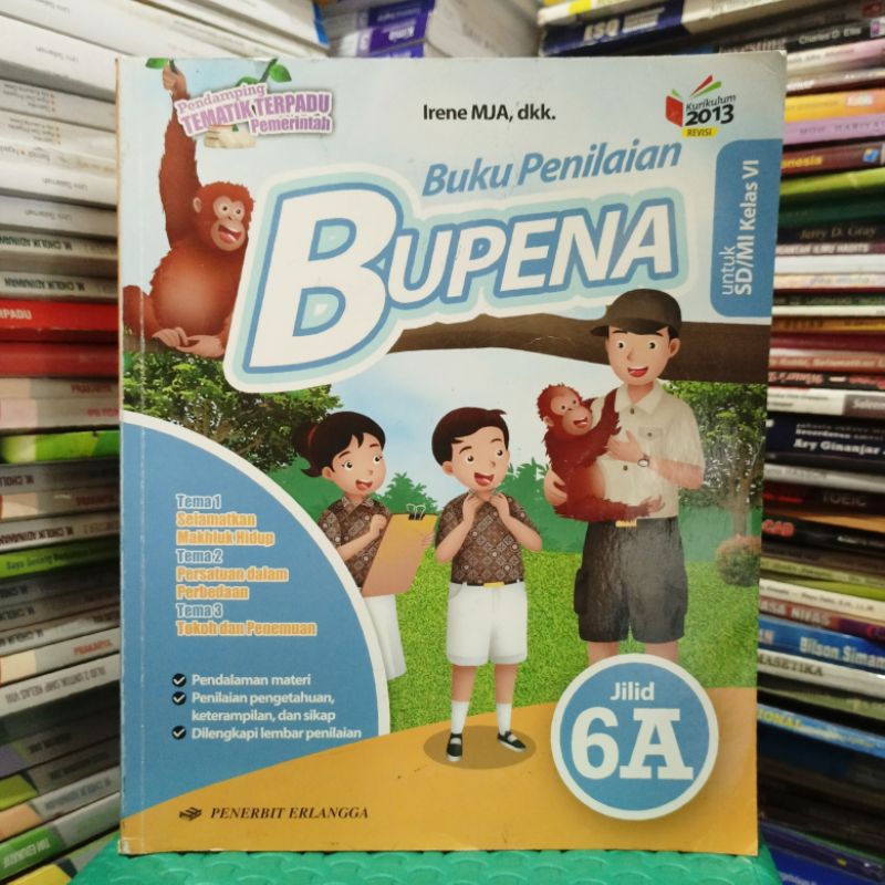 Jual Buku Penilaian BUPENA Kelas 6 VI SD MI Jilid 6A Penerbit Erlangga ...